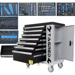 Montážní pojízdný vozík TAGRED TA212 7 zásuvek. S vybavením 251 dílů (TA55TA212)