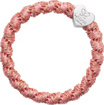 By Eloise London Silver Heart Woven barva Flamingo Pink