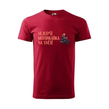 Pánská móda Tričko s potiskem Nejlepší motorkářka na světě: červené 3XL