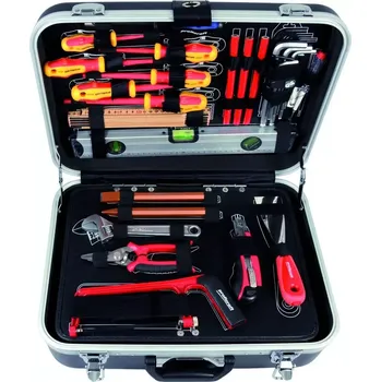 Kufr nářaďový 1/4"+1/2" PROJAHN ELEKTRO 128 dílů (DATPJ8683)