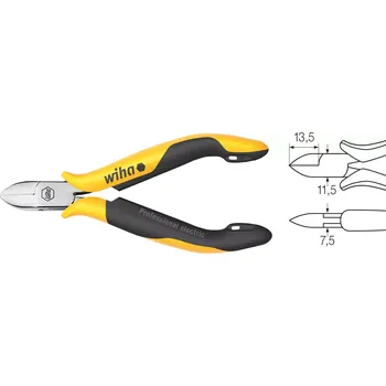 Kleště WIHA Z 44 3 115 04SB-Elek.-Seitenschn.,F3,o.W.,115 (WIHA27449)