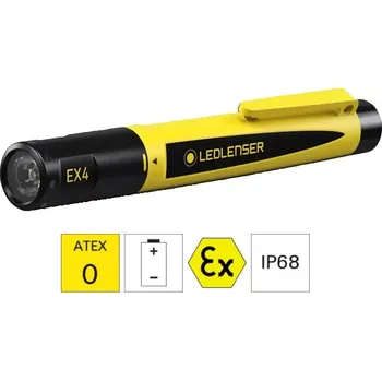 Svítilna Kapesní svítilna EX4 pro prostredí s nebezpecím vý buchu zóna 1 Yellow Box L edlenser