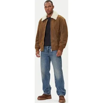 Pánská bunda BOSS Kožená bunda Jonier 50547567 Béžová Relaxed Fit 58