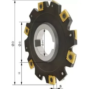Příslušenství k frézce fréza kotoučová bez nakruzku Z15 D 160 x14 mm (EDE29991480)