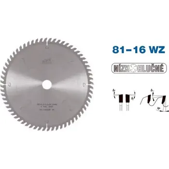 Pilový kotouč Pilový kotouč s SK pr. 200 x 2,5/1,6 x 20 - 40 WZ, typ 22 5381-16 (PI22538116WZ200)