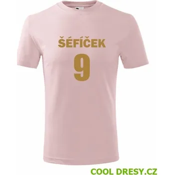 Tričko Šéfíček 9 - Barva: růžová, Velikost 12let
