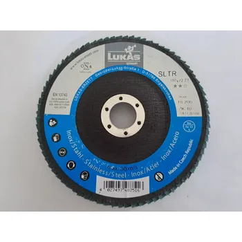 Řezný kotouč Lamelový brusný kotouč Lukas SLTR 150 mm BASE-X - ZK 80 (Zirkon) (LUA6718150080148242)