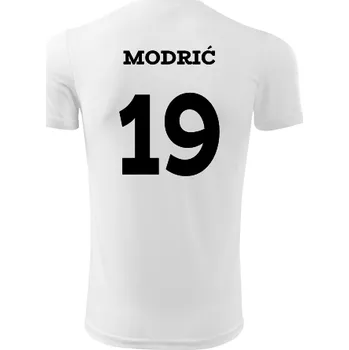 Dětský fotbalový dres Modric - Barva: bílá, Velikost 12let