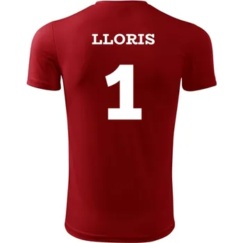 Dětský fotbalový dres Lloris - Barva: červená, Velikost 10let