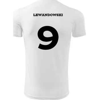 Dětský fotbalový dres Lewandowski - Barva: bílá, Velikost 12let