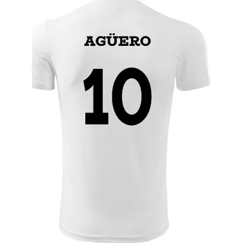 Dětský fotbalový dres Aguero - Barva: bílá, Velikost 12let