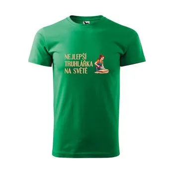 Pánské tričko Tričko s potiskem Nejlepší truhlářka na světě: zelené 4XL