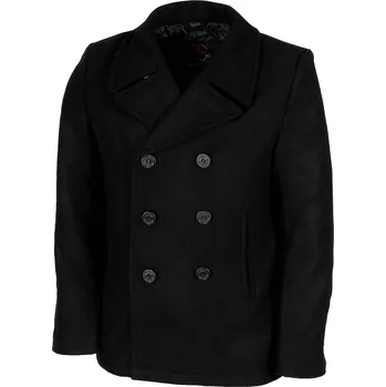 Pánský zimní kabát MFH kabát US Pea Coat ČERNÝ vel.XS