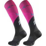 ROYAL BAY Energy - Kompresní podkolenky Růžová + šedá Velikost: 42-44/C3