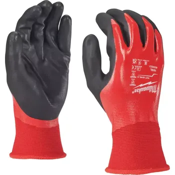 montérky Pracovní rukavice Milwaukee FULLY DIP, ochrana proti proříznutí A, velikost 9 (L), 12 párů, 4932493225