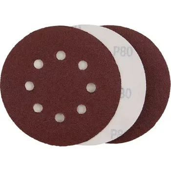 Brusný papír Brusný papír výsek SZ 125/3ks/P80,8 otv., Levior 22098 (L22098)