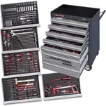Dílenský 7zásuvkový vozík + výbava COMPLETO EVA 266ks Kraftwerk (KRAF-KR-1907-4921EVA)