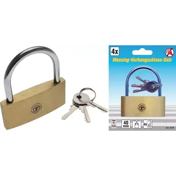 Visací zámek Visací zámek Kraftmann 60 mm BGS103100, mosazný (BGS103100)