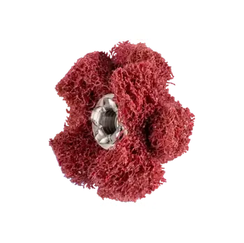 Brusný kotouč Fleecová brusná hvězda POLINOX PNST průměr 25 mm závit 8-32 UNC A280 (PF4007220441145)