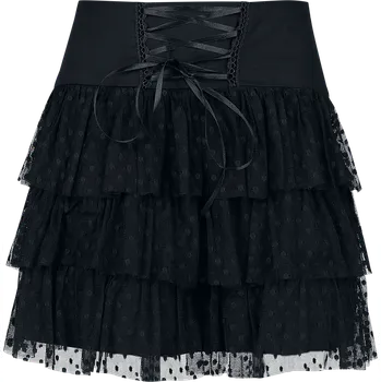 Dámská sukně Krátká sukně z Gothicana by EMP - Vailed in Darkness - Ženy - černá