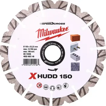 Brusný kotouč Diamantový rozbrušovací kotouč Milwaukee XHUDD 150 mm (MI4932492149)