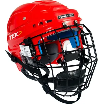 Hokejová helma Hokejová helma POWERTEK V3.0 Combo Red Senior M