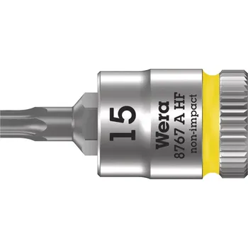 Ruční nářadí Wera 003363 Zástrčná bitová hlavice 1/4" TX 15 typ 8767 A HF TORX® Zyklop, přidržovací (W050003363001)