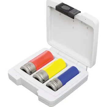 Gola hlavice Za tepla kovaný Sada nástrčkové klíče plastové pouzdro 1/2" 3 ks. ASW (EDE61913000)