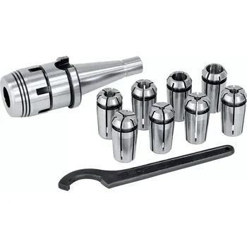 Kleštinový upínač Bernardo OZ/ISO 40 a sada kleštin 4-16mm (8 dílů) (BER181010)