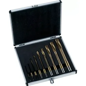 Výstružník Strojní výstružníky Bernardo pr. 5 ÷ 20 mm s válcovou stopkou, TiN (Sada 8 dílů) (BER411092)