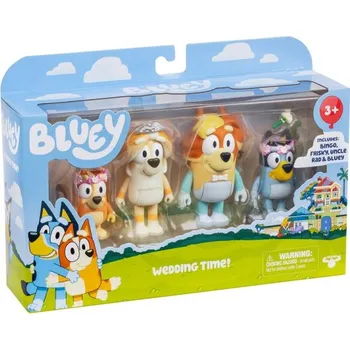 Figurka Bluey Sada figurek 4-pack Strýčkova svatba