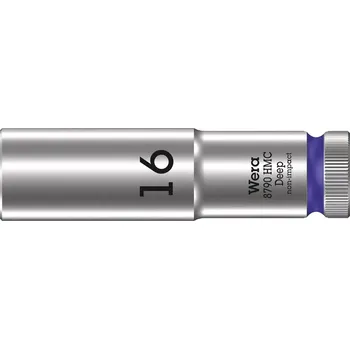 Gola hlavice Wera 004556 Nástrčná hlavice 1/2" 16 mm Typ 8790 HMC Deep, prodloužená (W05004556001)