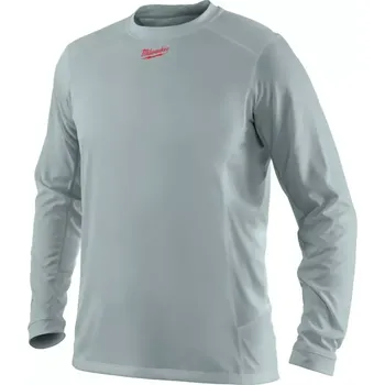 Jednorázový oděv Pracovní tričko Milwaukee Workskin WWLSG - šedé. Dlouhý rukáv - L (MI4933464195)