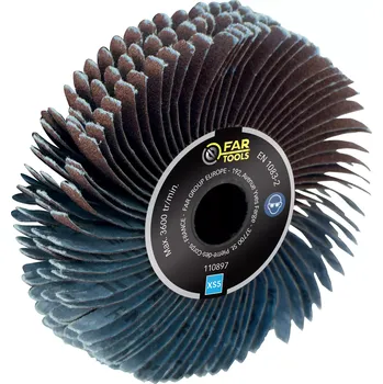 Brusný kotouč Lamelový brusný válec pr. 120 x 20 mm Fartools 110897 (zrnitost 80) (WOLFFRT110897)