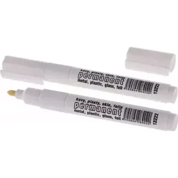 Permanentní značkovač-bílá barva,plast (L13222)