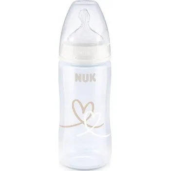 Kojenecká láhev 441038 BUTELKA 300ML WSKAŹNIK TEMPERATURY 6-18 527902, 741103 BIAŁA