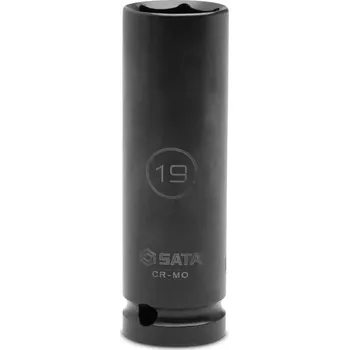 Gola hlavice 1/2" pohon 6hranná tenkostěnná nástrčná hlavice 19 (SATASC34412T)