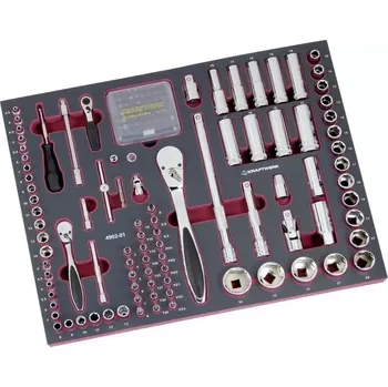 COMPLETO EVA - souprava gola 1/4"+1/2" s příslušenstvím 154 ks KRAFTWERK (KRAF-KR-4902-01)