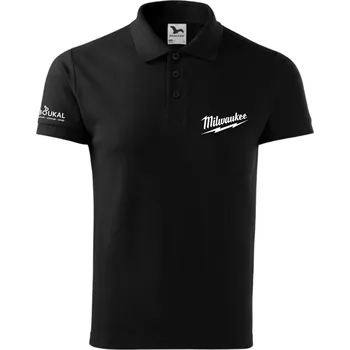 Tričko s límečkem Milwaukee černé - vel. XXL (MIPOLOBXXL)