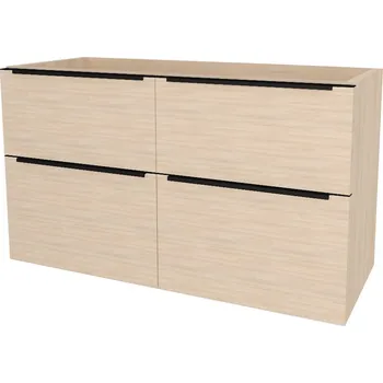 Koupelnový nábytek Mereo Mailo Koupelnová skříňka 1205x700x476 mm, černé madlo, Multidecor, Javor Hard šampaňský, CN593SBJHS2