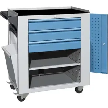 Servisní vozík Mevatec - 1 police, 3 zásuvky (MEV3424)