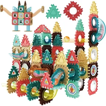 Dětské zboží Magnetické stavebnice 3D WOOPIE – kuličková dráha 128 dílů