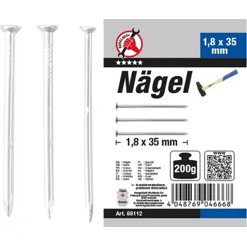 Hřebík hřebíky 200 g 1,8 x 35 mm (BGS1088112)