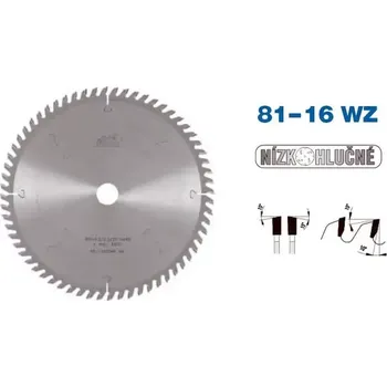Pilový kotouč Pilový kotouč s SK pr. 350 x 3,6/2,5 x 30 - 72 WZ, typ 22 5381-16 (PI22538116WZ350)