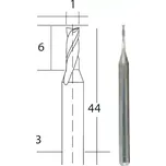 Tvrdokovová spirálová fréza Proxxon. 1 mm (PROX28758)