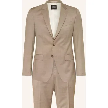Pánské sako Boss Pánský Oblek Huge Slim Fit, béžová, 98