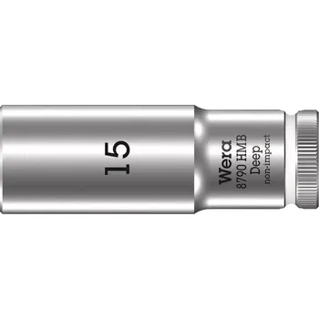 Wera 004537 Nástrčná hlavice 3/8" 15 mm Typ 8790 HMB Deep, prodloužená (W05004537001)