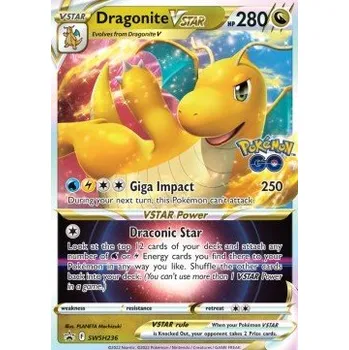 Karetní hra The Pokémon Company Pokémon TCG: SWSH236 Dragonite V STAR- Black Star Promos