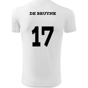 Dětský fotbalový dres De Bruyne - Barva: bílá, Velikost 10let