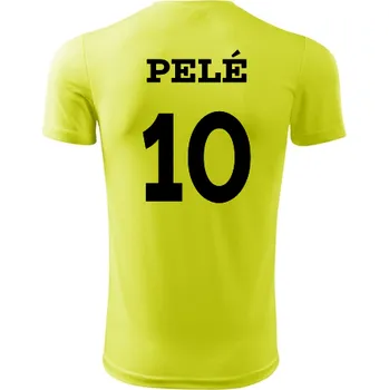 Dětský fotbalový dres Pelé - Barva: neonově žlutá, Velikost 8let